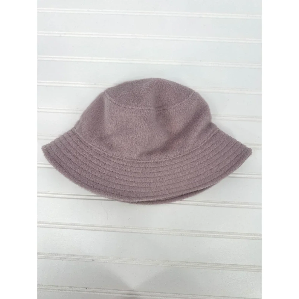 Alpine Design Brushed Bucket Hat Women OSFM Light Purple Faux Fur Winter Warm